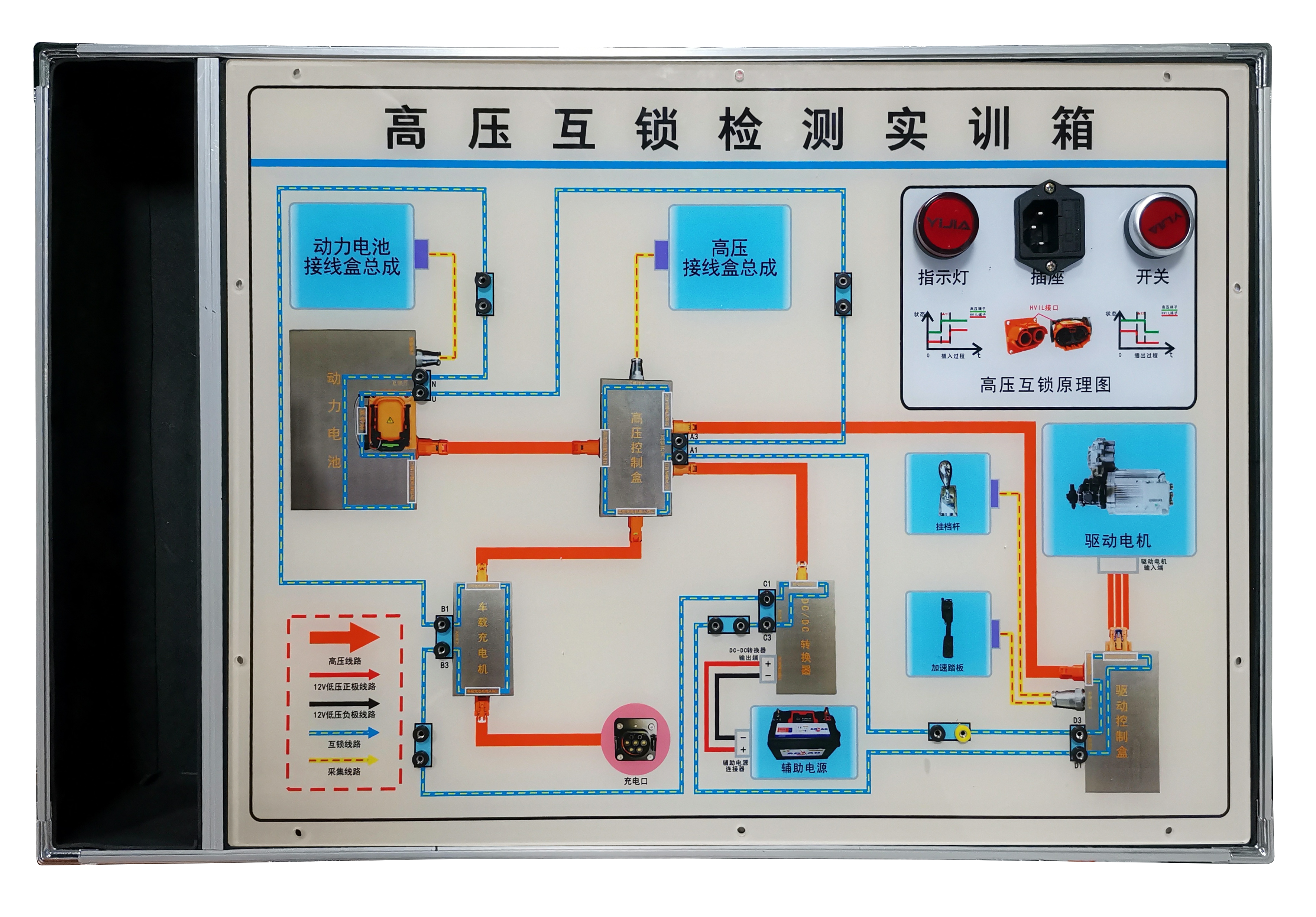 高压互锁检测实训箱